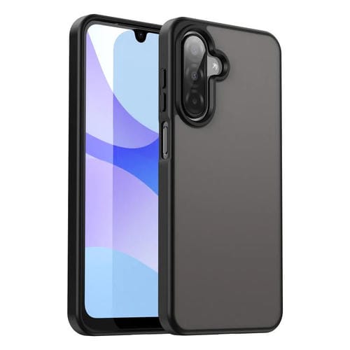 Funda híbrida de TPU translúcida para Samsung Galaxy A26 5G Fanying Series (negro translúcido)