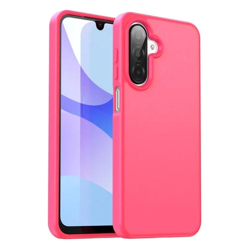 Funda híbrida de TPU translúcida y esmerilada para Samsung Galaxy A26 5G (rosa)