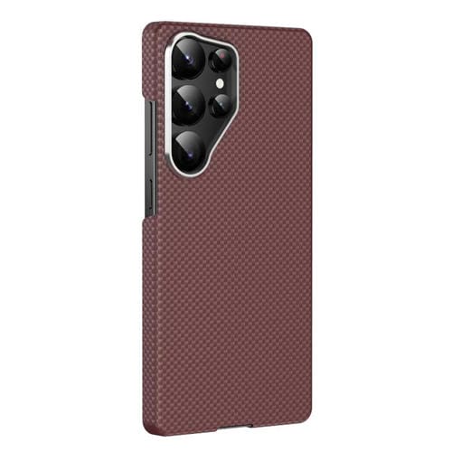 Funda magnética de nanofibra MagSafe para Samsung Galaxy S25 Ultra 5G (roja)