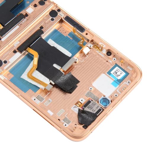 Plein écran d'origine avec cadre pour Motorola Razr+ 2024 (Doré)