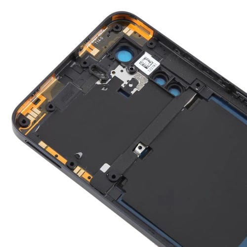 Back Cover of Plastic Battery with Central Frame and Camera Lens Cover for ZTE Axon 40 Lite (Black)