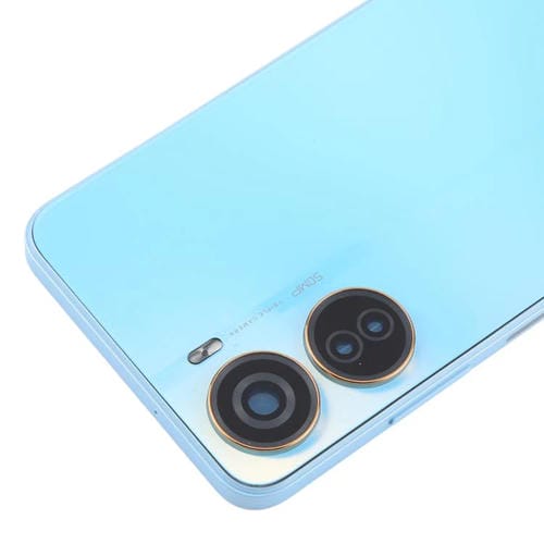 Back Battery Cover Plastic with Central Frame and Camera Lens Cover for ZTE Axon 40 Lite (Blue)