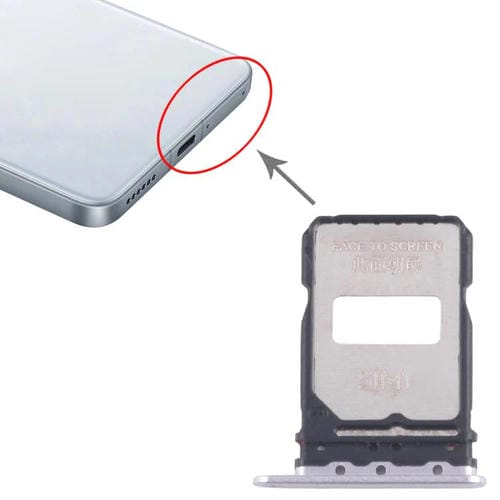 SIM-Kartenfach Xiaomi Redmi K80 Pro (10 Stück) (Silber)