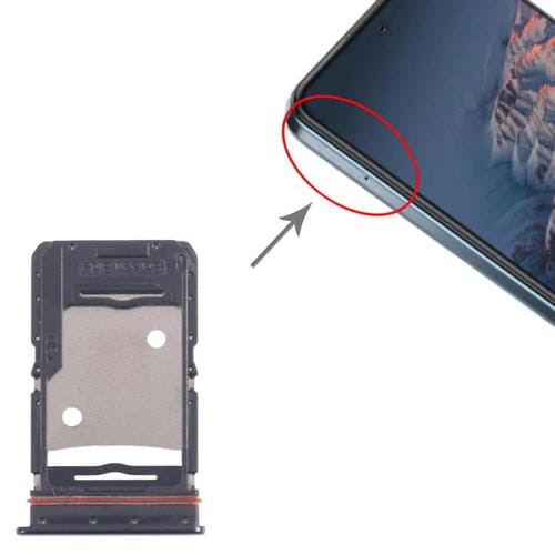 Vassoio Scheda SIM e Micro SD Tecno Camon 18 P (Nera) (10 Unità)