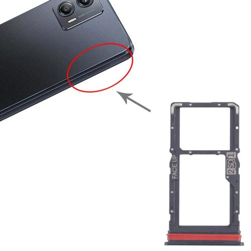 Vassoio scheda SIM e Micro SD Motorola Moto G53 XT2335-2 (10 unità) (Nera)