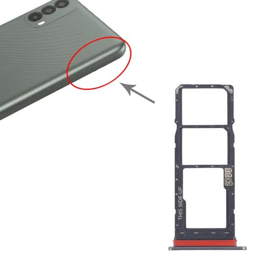 SIM Card and Micro SD Tray Motorola Moto E40 (Gray)