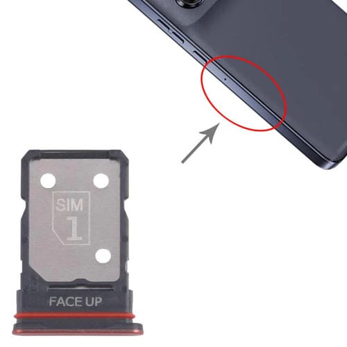 SIM Card Tray Motorola Edge 50 Neo (10 Units) (Red)