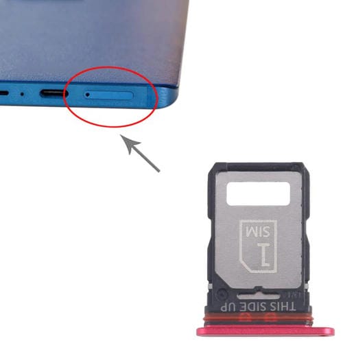 SIM Card Tray Motorola Edge 30 Fusion XT2243-1 (Red) (10 Units)