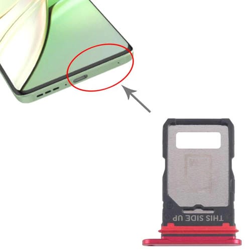 Plateau Carte SIM Motorola Edge 40 XT2303-2 (10 Unités) (Rouge)