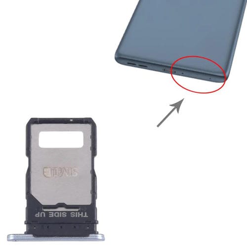 SIM Card Tray Motorola Edge 50 Fusion (10 Units) (Blue)