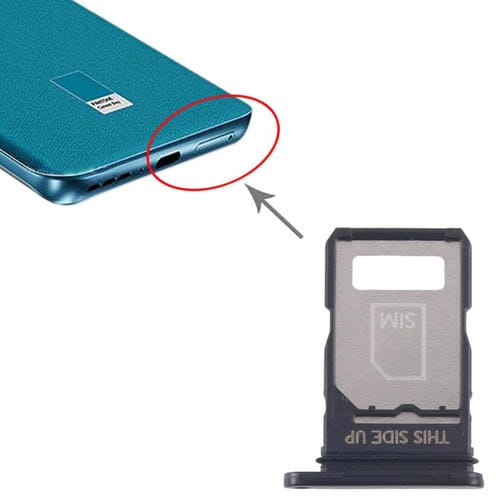 Tabuleiro do cartão SIM Motorola Edge 40 Neo XT2307-1 (Preto) (10 Unidades)