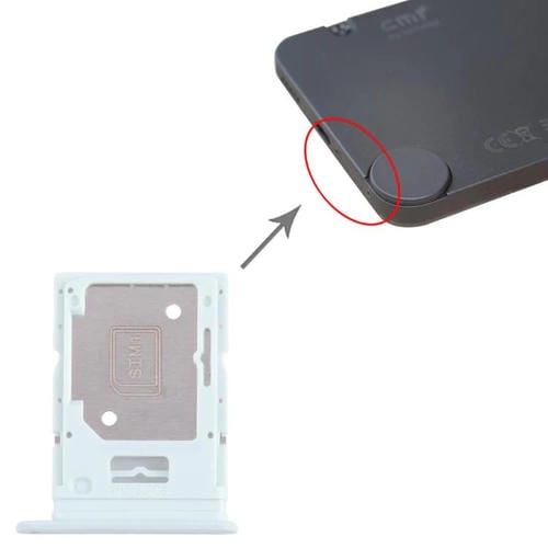 Tabuleiro Cartão SIM Duplo + Micro SD Nothing Phone 1 (Verde)