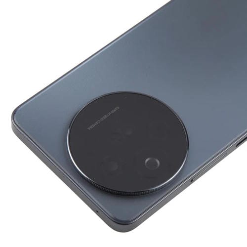 Carcasa trasera original con tapa para lente de cámara para TCL 50 XL (negra)