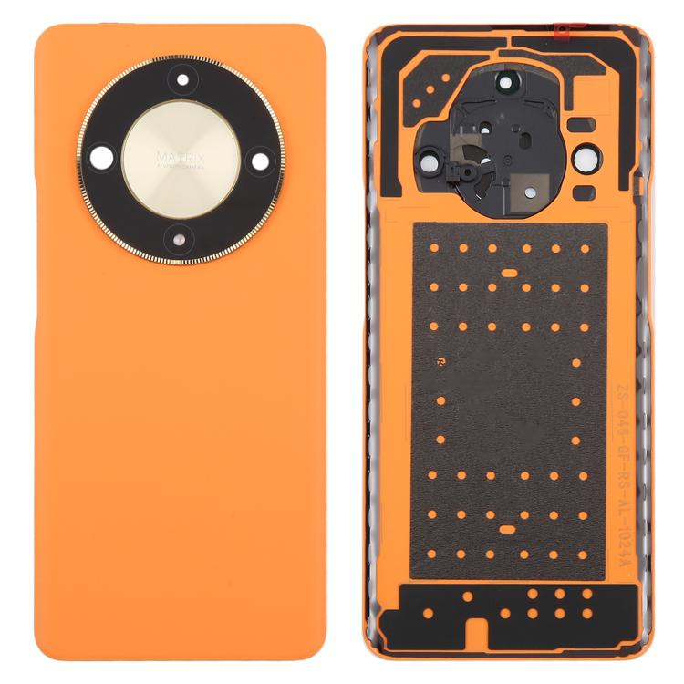 Carcasa trasera con tapa para lente de cámara para Honor X9b (naranja)