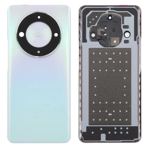 Carcasa trasera con tapa para lente de cámara para Honor X9b (plateada)