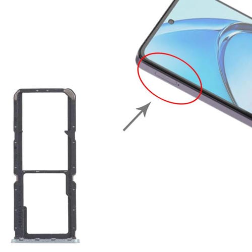 Bandeja para tarjeta SIM original OPPO A60 4G CPH2631 (10 unidades) + bandeja para tarjeta SIM + bandeja para tarjeta Micro SD (verde)