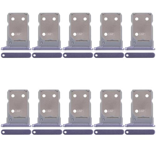 Bandeja para tarjeta SIM original (10 unidades) para OPPO Reno8 5G CPH2359 (morado)