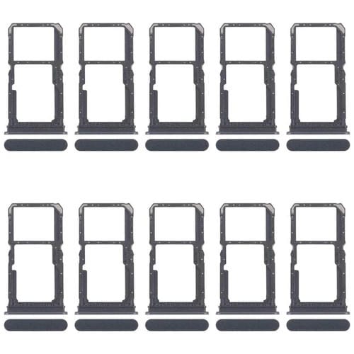 Bandeja para tarjeta SIM original (10 unidades) para OPPO Reno11 F CPH2603 + bandeja para tarjeta SIM/tarjeta micro SD (negra)