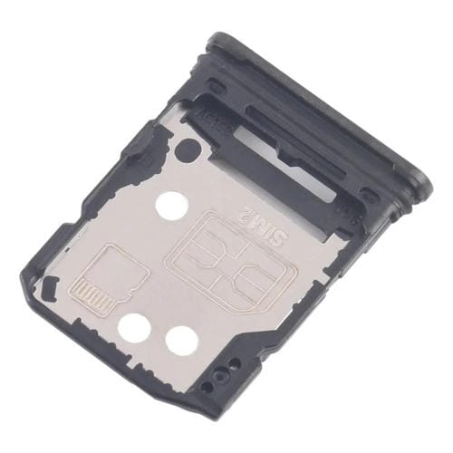 Bandeja para tarjeta SIM original (10 unidades) para OPPO Reno12 5G CPH2625 + bandeja para tarjeta SIM/tarjeta Micro SD (negra)