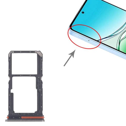 Bandejas para tarjeta SIM original (10 unidades) + bandeja para tarjeta SIM/tarjeta Micro SD (dorada) para OPPO A5 Pro 4G CPH2711