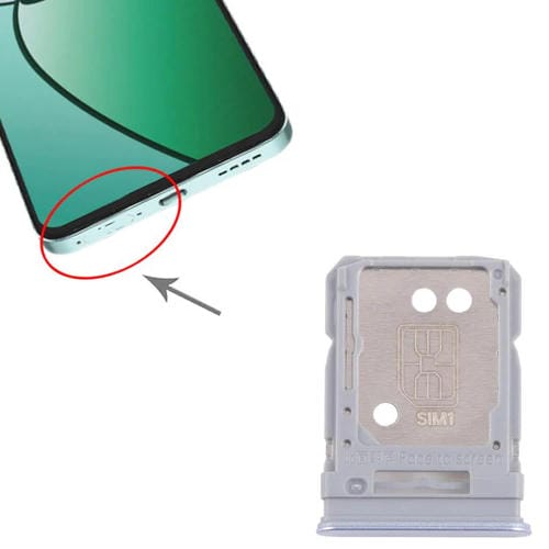 Bandeja para tarjeta SIM original (10 unidades) para Realme 12+ 5G RMX3867 + bandeja para tarjeta SIM/tarjeta Micro SD (azul)