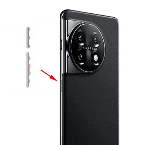 Para OnePlus 11 Botón de encendido y botón de control de volumen (cian)