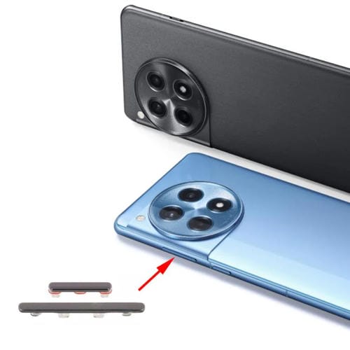 Para OnePlus 12R: Botón de encendido y botón de control de volumen (color titanio)