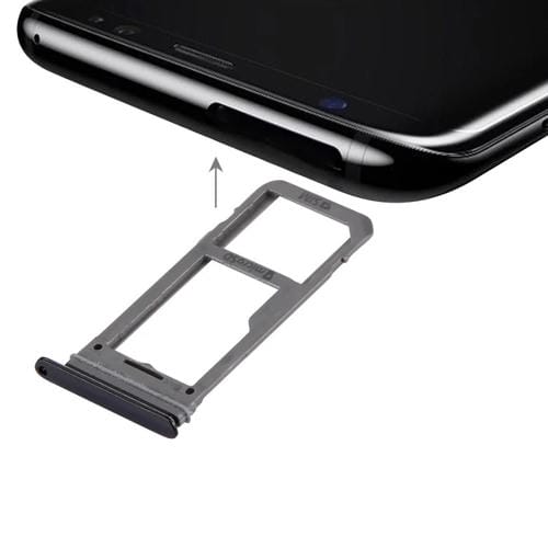 Plateau de carte SIM et Micro SD Samsung Galaxy S8 (Noir)