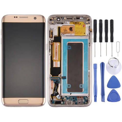 Ecrã LCD + Digitalizador Samsung Galaxy S7 Edge G935A (Dourado)