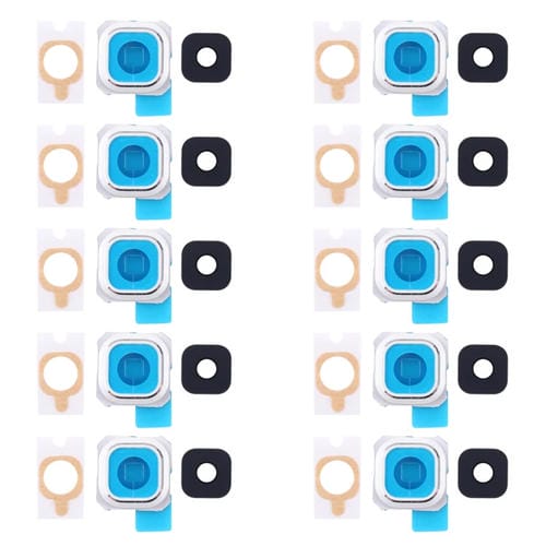 Bisel Cámara Trasera y Lente Samsung Galaxy S6 Edge+ G9280 con Pegatina (10 Piezas)