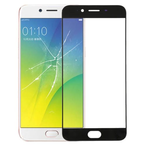 Schermo Frontale Lente in Vetro Esterno Oppo R9S (Nero)