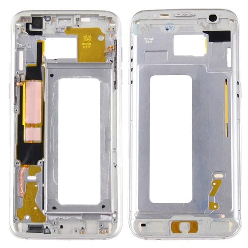 Carcasa Frontal LCD Samsung Galaxy S7 Edge G935 Placa Bisel (Prata)