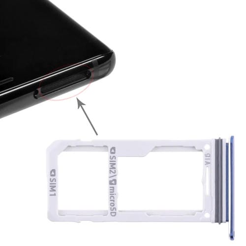 SIM Card and Micro SD Tray Samsung Galaxy Note 8 (Blue)