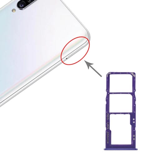 Plateau de carte SIM et Micro SD Samsung Galaxy A30s (Bleu)