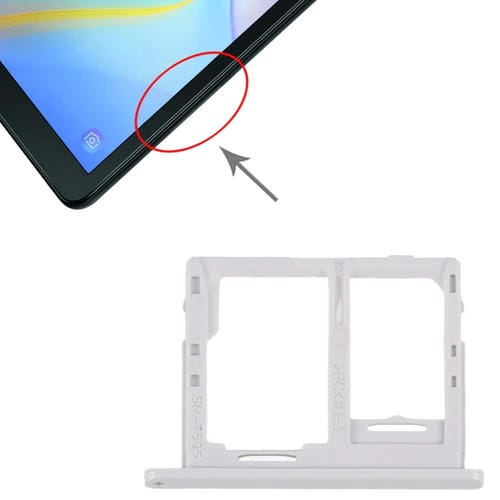 SIM-Karten- und Micro-SD-Fach Samsung Galaxy Tab A 10.5 T595 4G (Weiß)