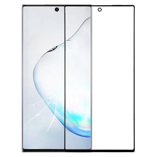 Outer Glass Lens Front Screen Samsung Galaxy Note 10 (Black)