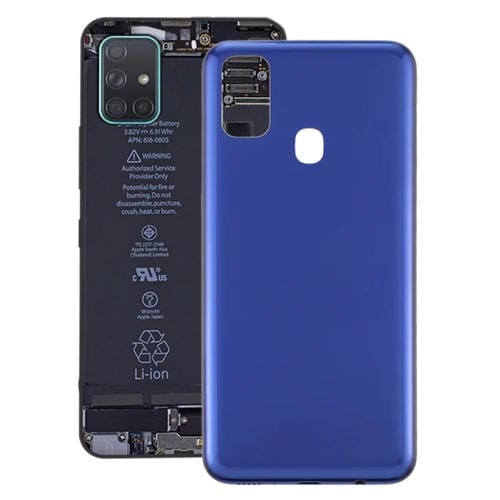 Dos de couverture Samsung Galaxy M21 Batterie (Bleu foncé)