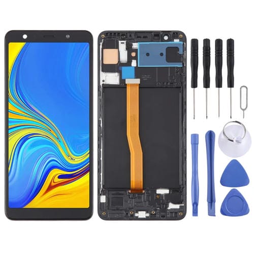 Ecrã TFT LCD Samsung Galaxy A7 SM-A750F com Moldura (Preto)