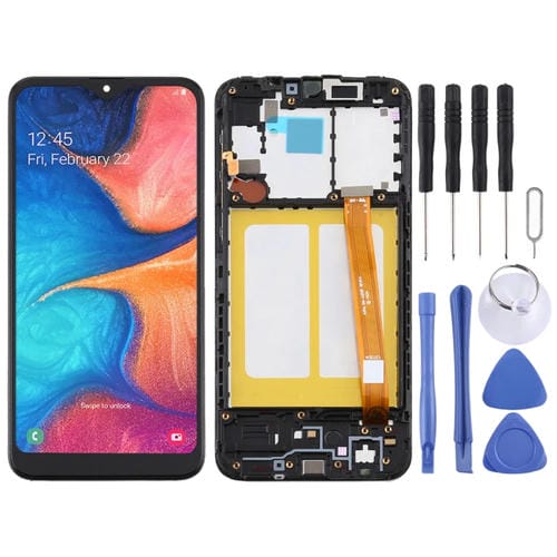 Pantalla TFT Completa Samsung Galaxy A20e con Marco (Negro)