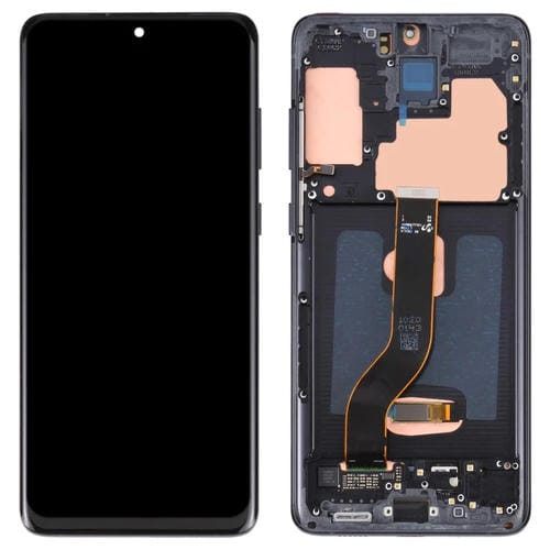 Schermo LCD Super AMOLED Samsung Galaxy S20+ 5G SM-G986B/G985 con Cornice (Nero)
