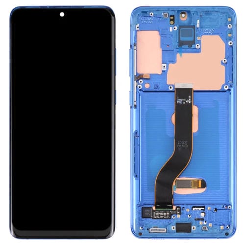 Schermo LCD Super AMOLED Samsung Galaxy S20+ 5G SM-G986B/G985 con Cornice (Blu Scuro)