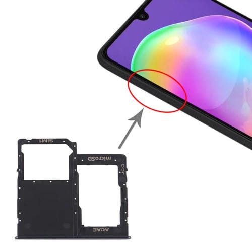 Plateau de carte SIM et Micro SD Samsung Galaxy A31 (Noir)