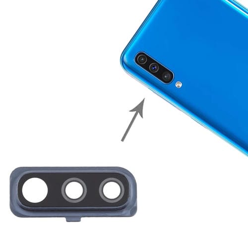 Copertura della lente della fotocamera Samsung Galaxy A50 (10 pezzi) (Nero)