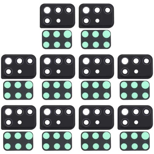 Couverture d'objectif d'appareil photo Samsung Galaxy A51 (10 pièces) (Noir)