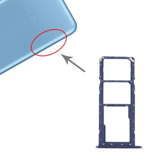 SIM Card and Micro SD Trays Samsung Galaxy A11 SM-A115 (Blue)