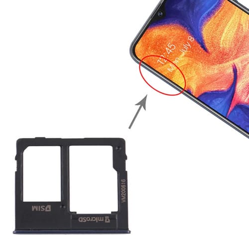 SIM-Karten- und Micro-SD-Fach Samsung Galaxy A10e (Schwarz)