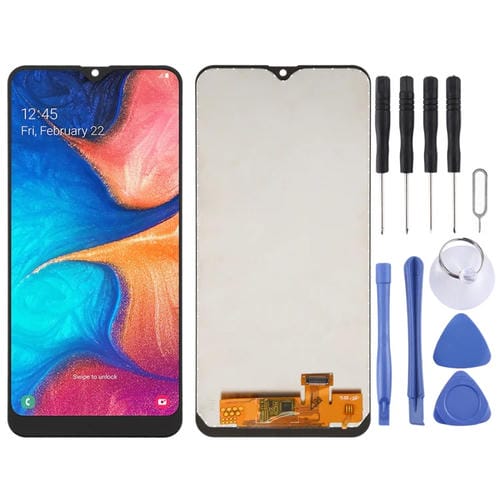 Pantalla Completa TFT y Samsung Galaxy A20 A205 Serie (Negro)