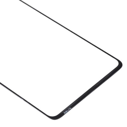 Lente de Cristal Exterior Samsung Galaxy A71 - Pack de (10 Peças) Ecrã Frontal (Preto)