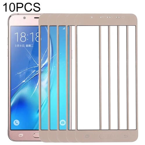Glass Lens Outer Screen Samsung Galaxy J5 (10 Pieces) (Gold)
