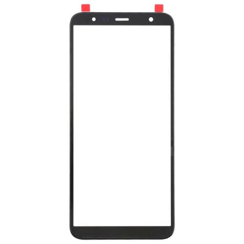 Äußere Glaslinse des Displays Samsung Galaxy J4+/J6+/J610 (10 Stück) (Schwarz)